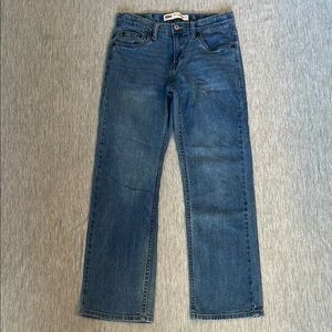 Boys Levi's Blue Straight-Leg Jeans Classic Fit 551Z style